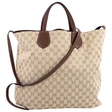 release date of gucci ramble reversible leather tote|Gucci canvas tote.